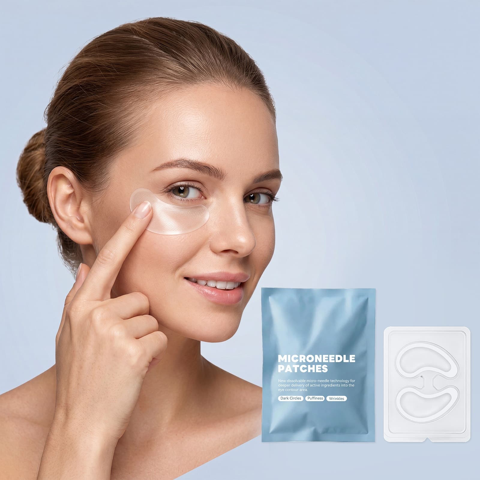Eye Patches Gentle Moisturizing Eye Skin Brightening Smooth Silky Skin-Friendly Daily Care Eye Mask