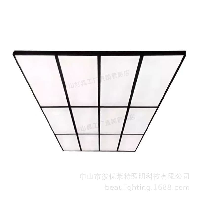 Car wash station light 110V cross-border nine-square grid ceiling light car maintenance and beauty live broadcast room led chandelier super bright
