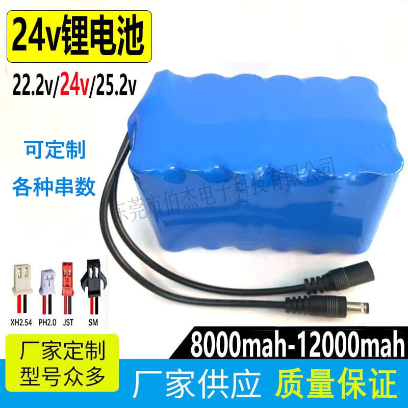 Factory direct supply 22.2v24V25.2v power communication base station monitor scooter solar street light battery