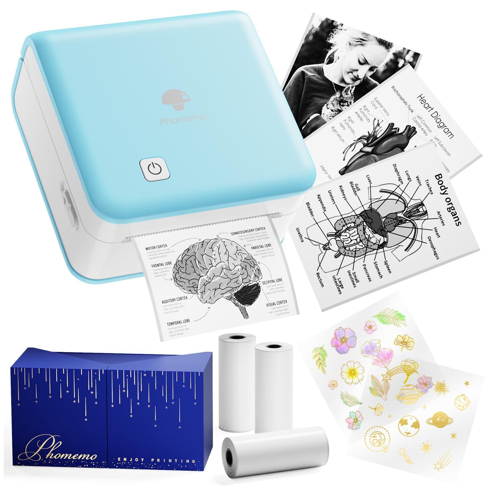 Phomemo P2S Mini Printer Bluetooth Phone Connection Portable Inkless Sticker Thermal Printer Wholesale