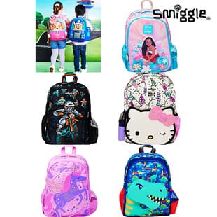 Australia Smiggle Primary School Cartoon Backpack Large Capacity Weight-Reducing Cute Kids Backpack