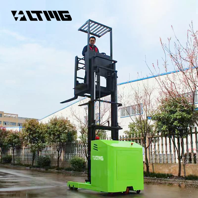 Electric Picking Cart Forklift 1 Ton Warehouse Lifting Platform Self-propelled Mid-level Picking Fully Automatic Reach Truck
