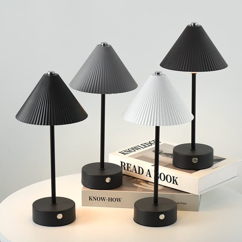 Cross-border Hot LED Table Lamp Simple Bedside Lamp Coffee Shop Atmosphere Lamp Touch USB Rechargeable Bar Table Lamp