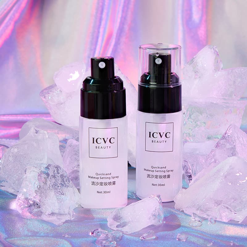 ICVC5207 Star Flash Quicksand Makeup Setting Spray Not Easy to Remove Makeup Water Toner Douyin Kuaishou Live Broadcasting