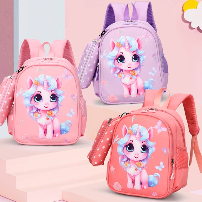 2025 New Children's School Bag Girls Preschool 3-6 Years Old Baby Kindergarten Backpack Girls Cute Backpack