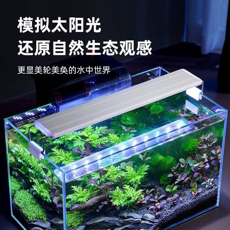 Aquarium LED Light, Submersible Clip-on Plant Light, High Brightness Aquatic Plant Lamp