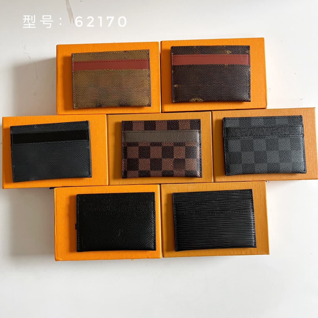 European and American Export Vintage Plaid Multifunctional Logo Small Card Holder Fashionable Multi-Slot Ultra-Thin Small Wallet Trendy Card Case