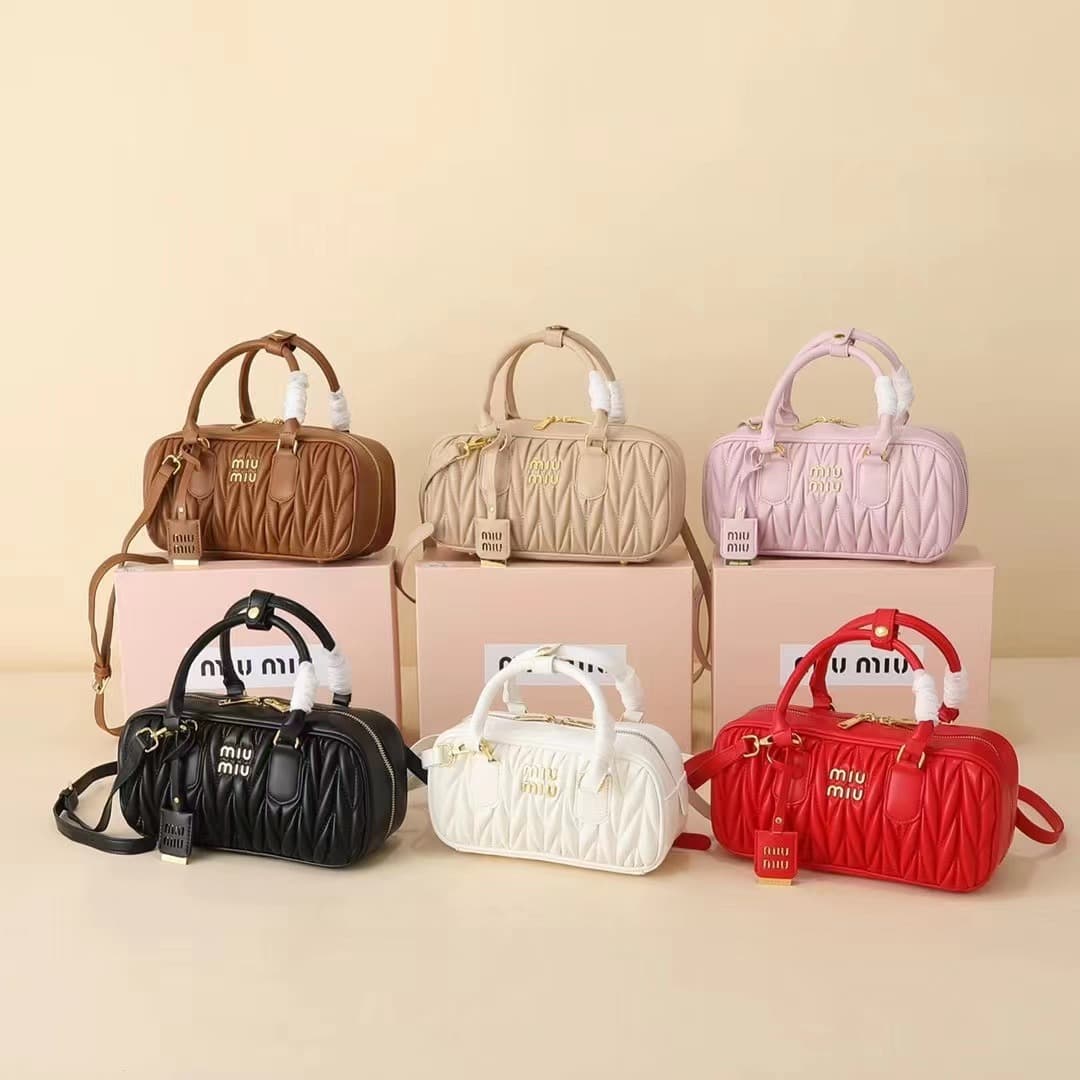2024 New Women's Bag Senmeng Trendy Crossbody Bag Bowling Bag Single Shoulder Handbag Small Square