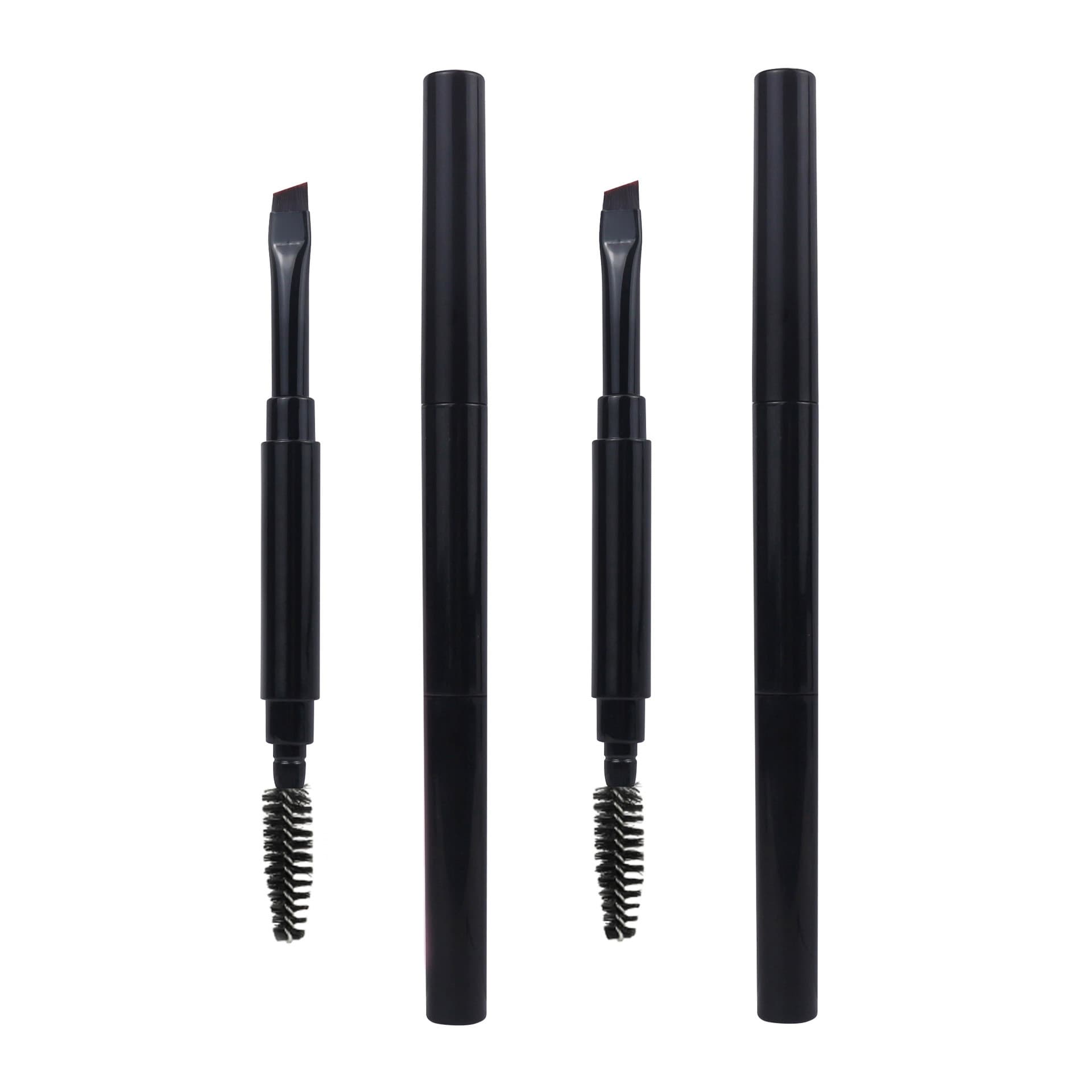 Double-ended brush, angled eyeshadow brush, eyebrow brush, soft bristle double-ended lip brush, blending brush, portable storage mascara brush, makeup brush