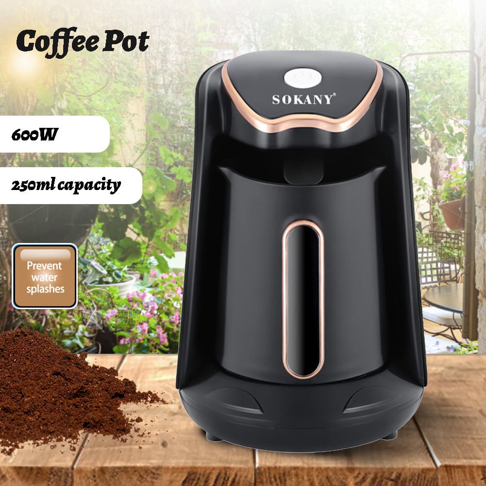 New Portable Espresso Maker (European/UK Standard) with Turkish Heating for Office Coffee and Tea Making