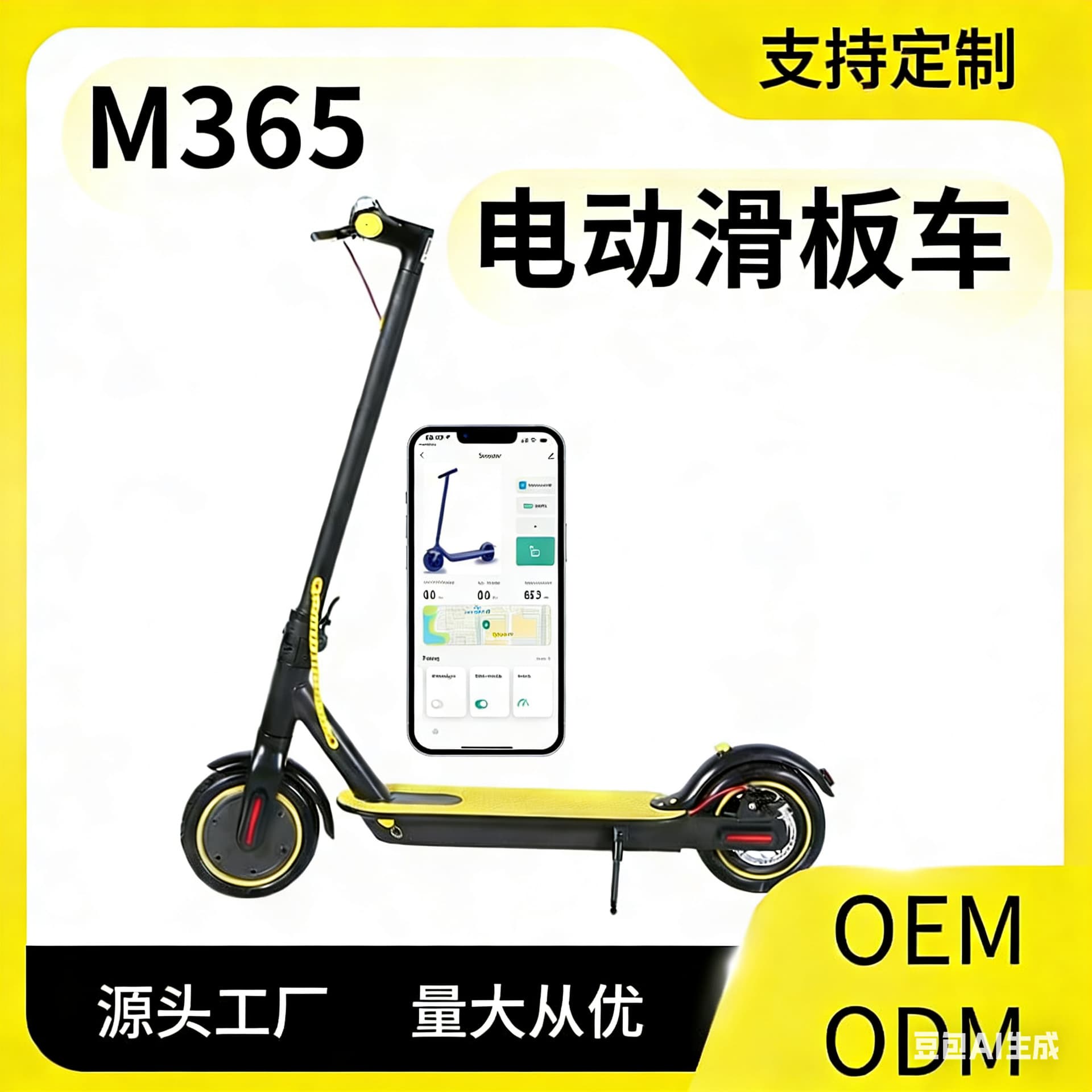 Lithium battery electric scooter folding scooter adult portable electric scooter cross-border escooter manufacturer