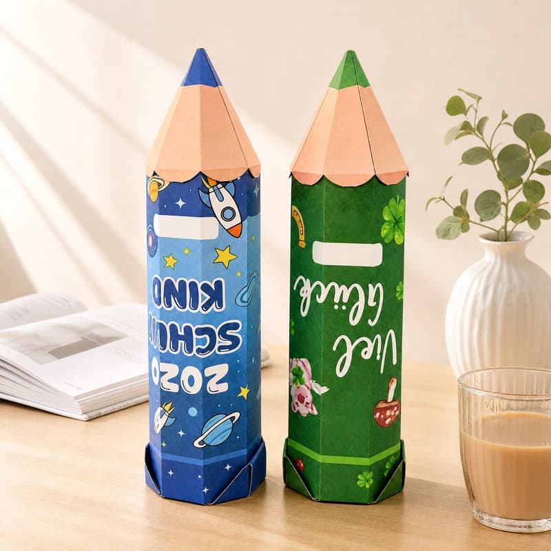 Custom Pencil Boxes Stationery Packaging Custom School Gift Box