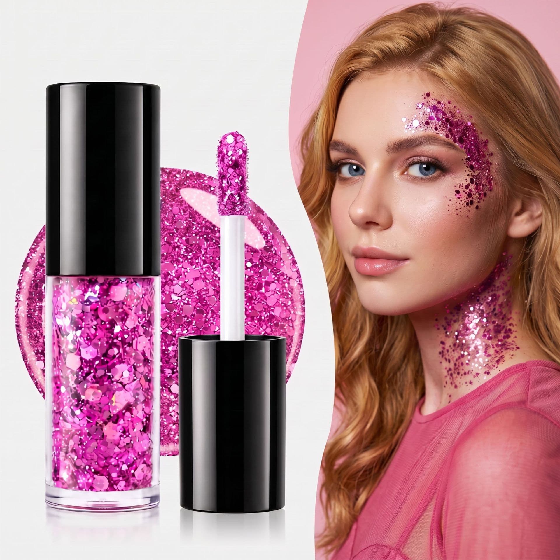 Mewiv body glitter gel MSDS long-lasting quick-drying party stage makeup glitter glue body decoration