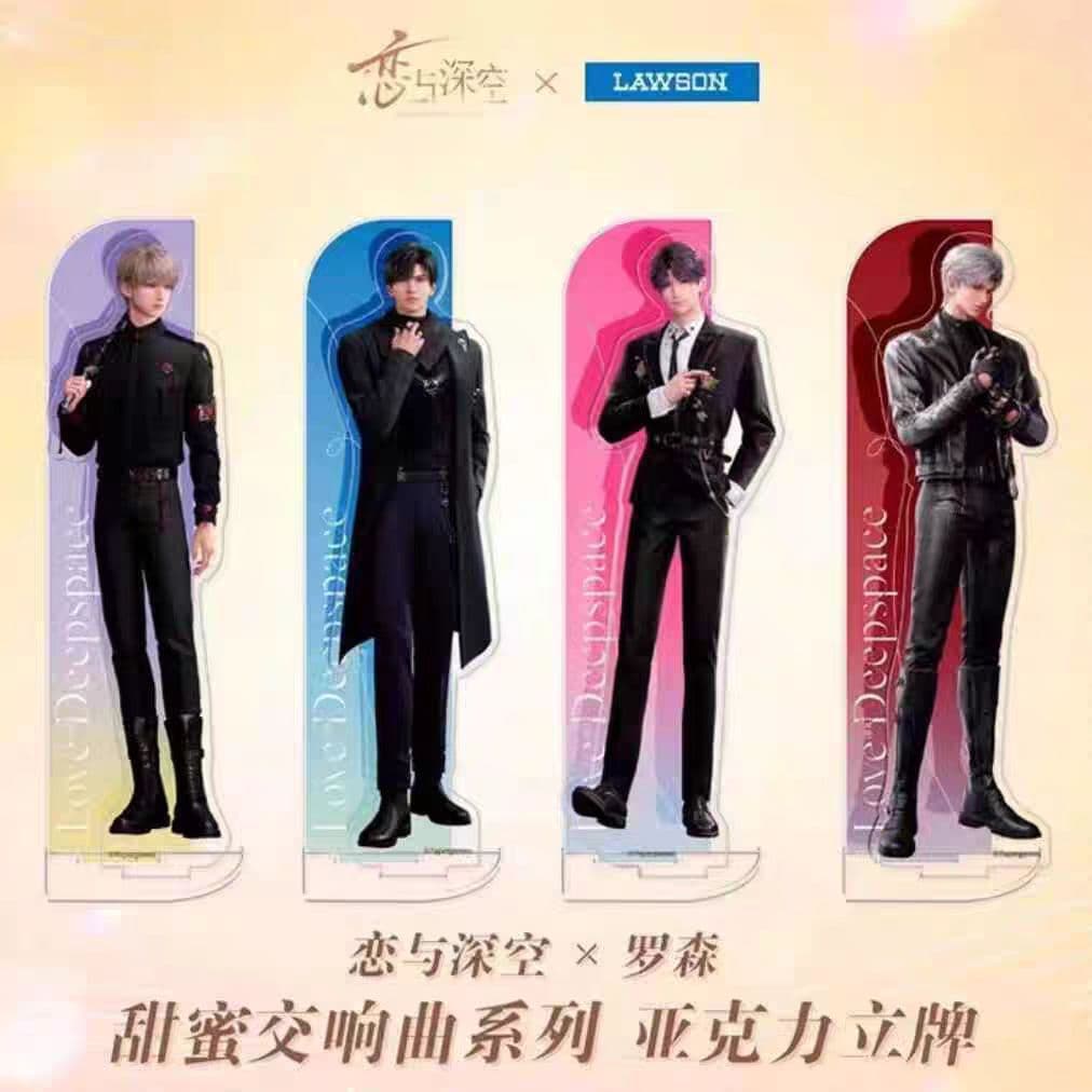 Genuine Mr. Love: Queen's Choice x Lawson Collaboration Anime Merchandise Badge Postcard Clear Card Shaker Stand Polaroid