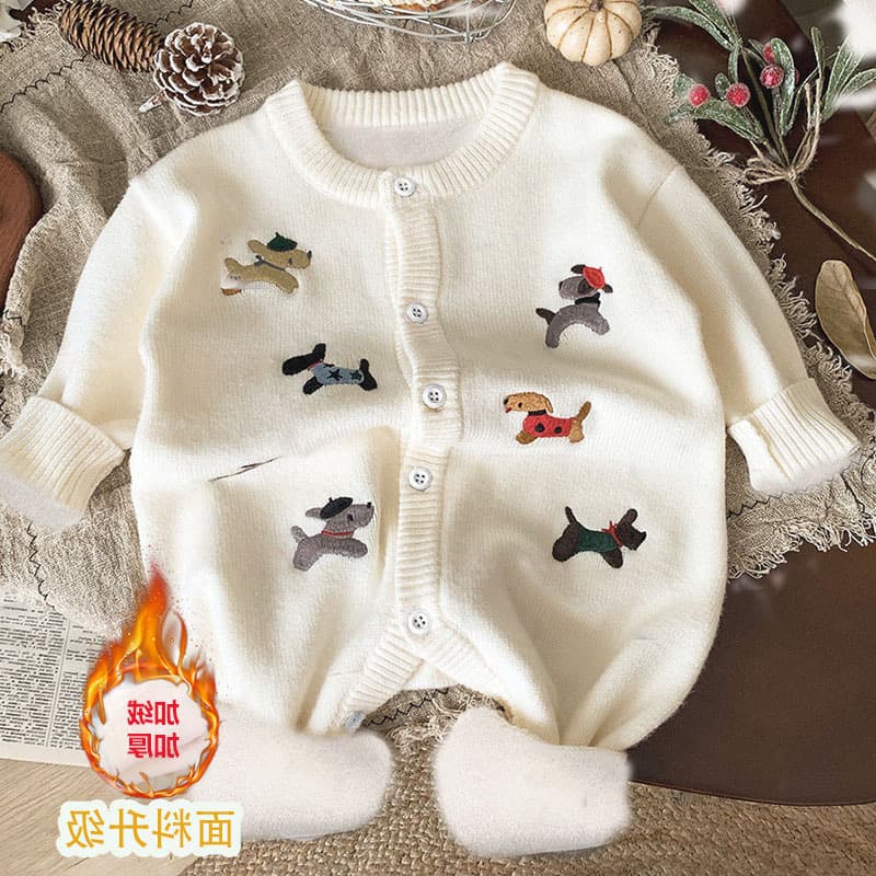 Girls' knitted cardigans for autumn, children's sweaters, new baby girl coats, spring and autumn, children's autumn clothes