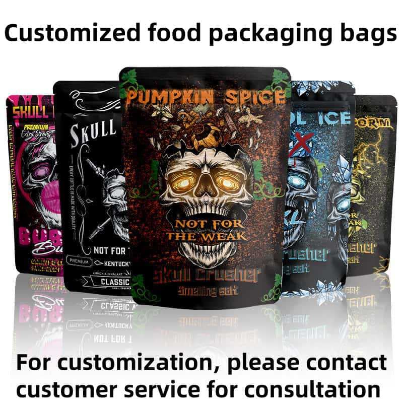 Custom Printing Resealable Smell Proof Stand Up Pouch Packaging