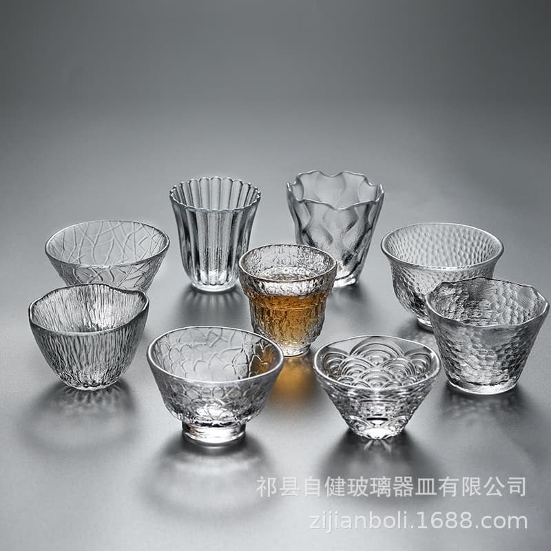 Wholesale home use Japanese tea bowl small tea cup, high-temperature resistant tea tasting cup, crystal glass cup, Gongfu tea cup personal exclusive