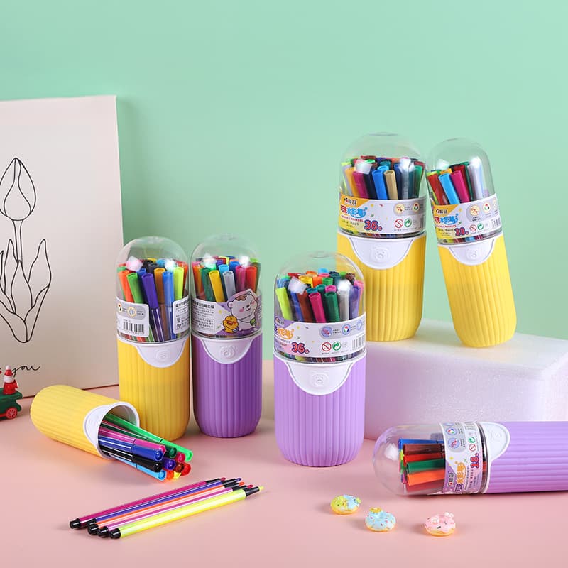 Morning Crown Watercolor Pen Miffy Children's Hexagonal Painting Graffiti Brush Student Art Painting Pen Set Wholesale