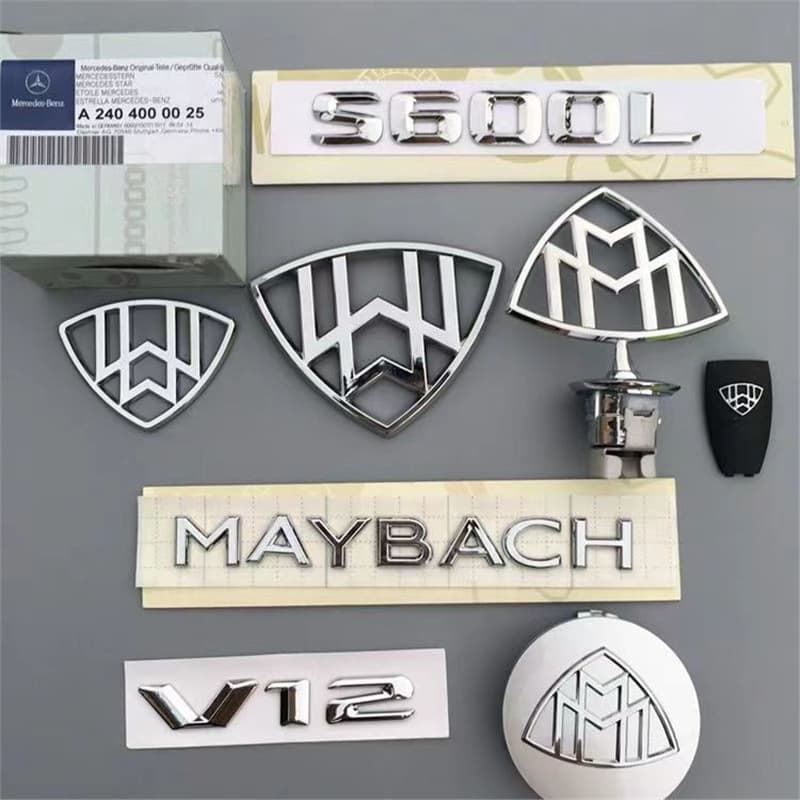 Maybach car logo steering wheel cover logo hub cover trunk logo side logo logo front logo modified letter sticker