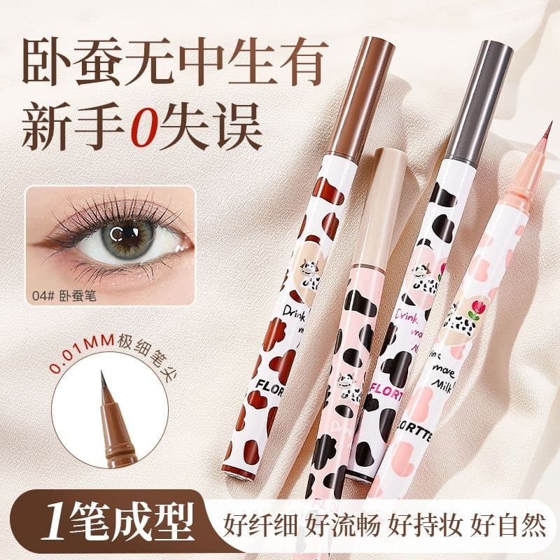 FLORTTE Eyebrow Pen Wow So Fine Eyeliner Liquid Pen Shadow Pen Natural Smooth Beginner Friendly