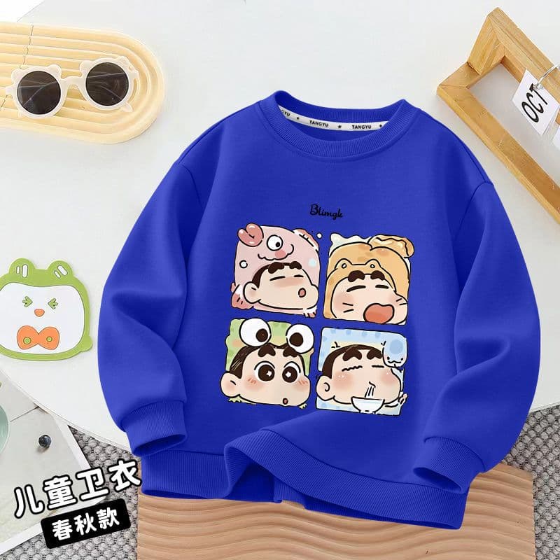 Children's Casual Sweatshirt 2025 Spring/Autumn New Girls' Kids' Wear Top, Boys' Stylish Versatile Long Sleeve Korean Version Trendy