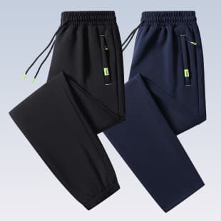Men's Casual Pants 2025 New Spring Autumn Straight Sweatpants Fashion Trendy Plus Size Loose Fit