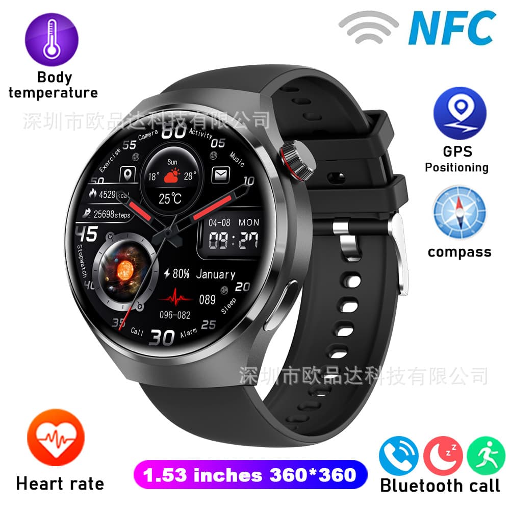 Cross-border Best Seller GT4 PRO Smart Watch Bluetooth Calling Waterproof Sports Smart Watch RD Fit