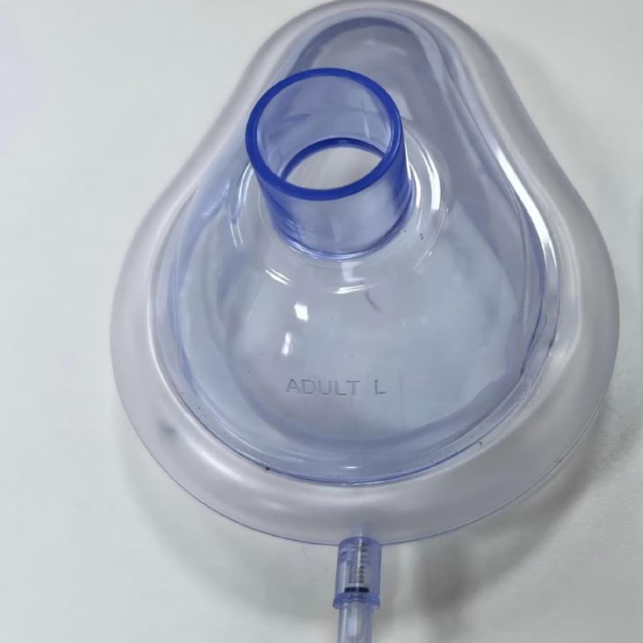 Simple Respirator Accessories, Breathing Masks, PVC Anesthesia Masks with One-Way Inflation Valves, Emergency Breathing Masks