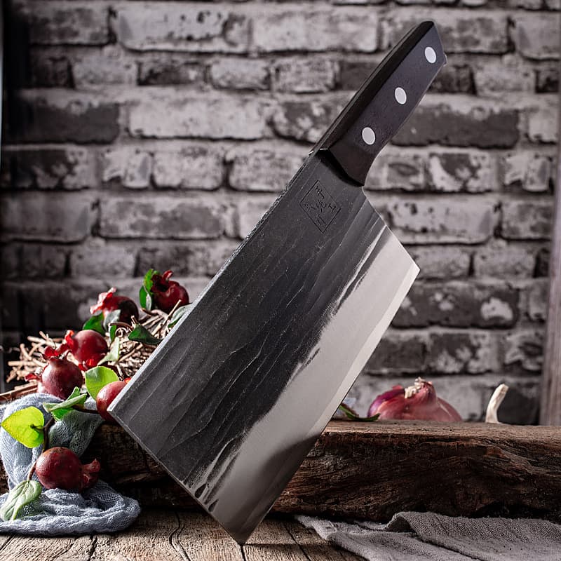 Vintage Forged Black Kitchen Knife, Lady's Cleaver, Home Use Chopping and Slicing Knife, Chef Knife, Meat Cleaver, Slicer
