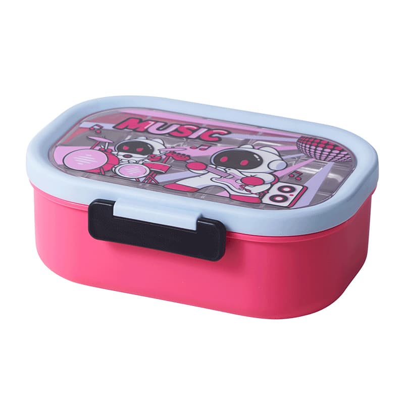 Rock Spaceman Kids Bento Box Stainless Steel Divided Lunch Box Commuter Bento Box for Office Workers