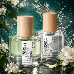 JEANMISS Women's Perfume Long-Lasting Eau de Toilette Jasmine Gardenia Niche Fresh Affordable Perfume