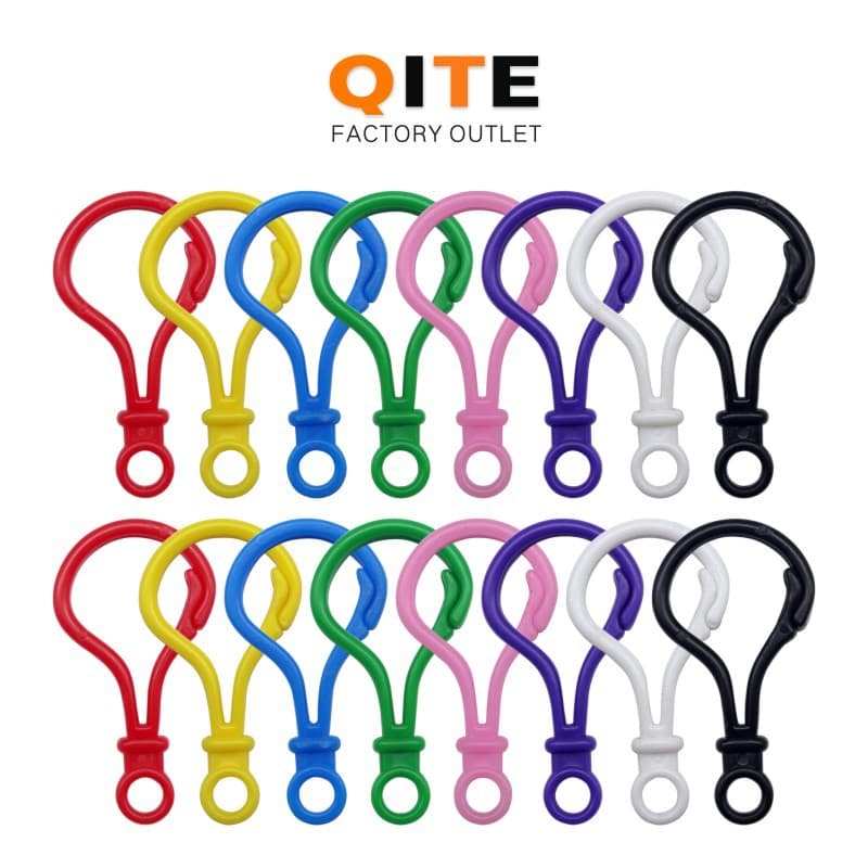 DIY rainbow candy color plastic keychain doll pendant hook bulb buckle a variety of colors to choose