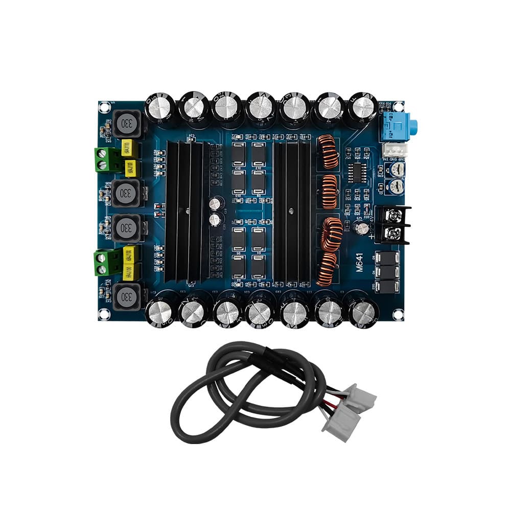 XH-M641 Dual-Channel Battery High-Power Amplifier Board TPA3116D2 Car Amplifier DC12V 150W*2