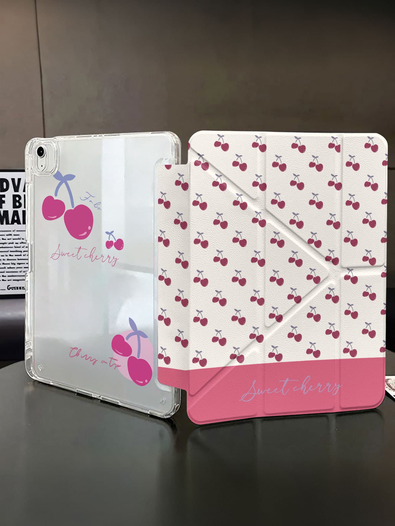 Compatible with Samsung Tablet Case S7/S8/S9 FE Y-Fold High Transparency Protective Shell S6 Lite 10.4 Pen Slot A11