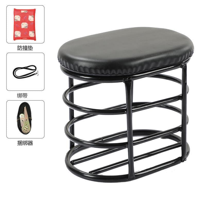 Universal front child seat for electric vehicles, baby safety seats, electric scooters, motorcycles with storage