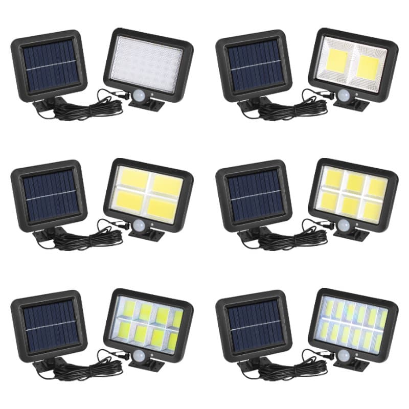 Solar human body sensor light outdoor split garden light solar rechargeable wall light garage lighting street light