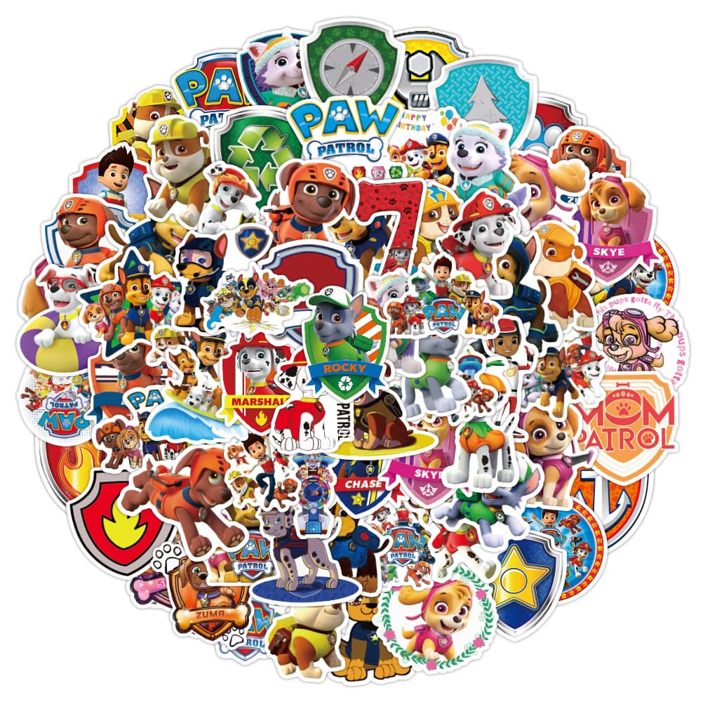 150 Cartoon Cute Paw Team Handbook Stickers Decorative Notebook Luggage Water Cup Waterproof Stickers Wholesale