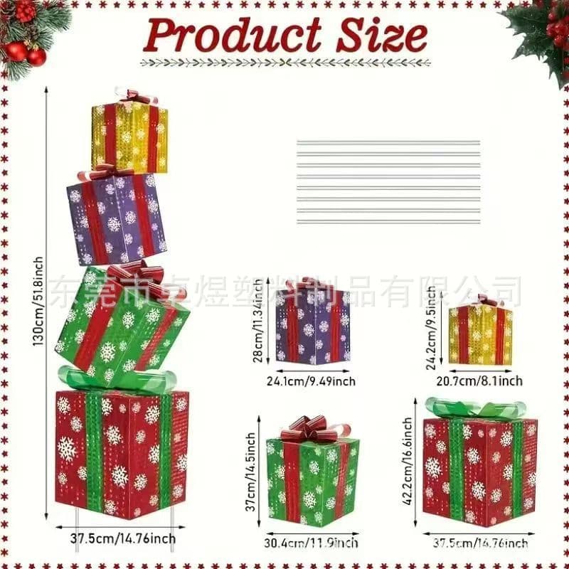 Cross-Border 2025 Christmas Gifts, Yard Stakes, Santa Claus Garden Party Decorations, Outdoor Lawn Stakes
