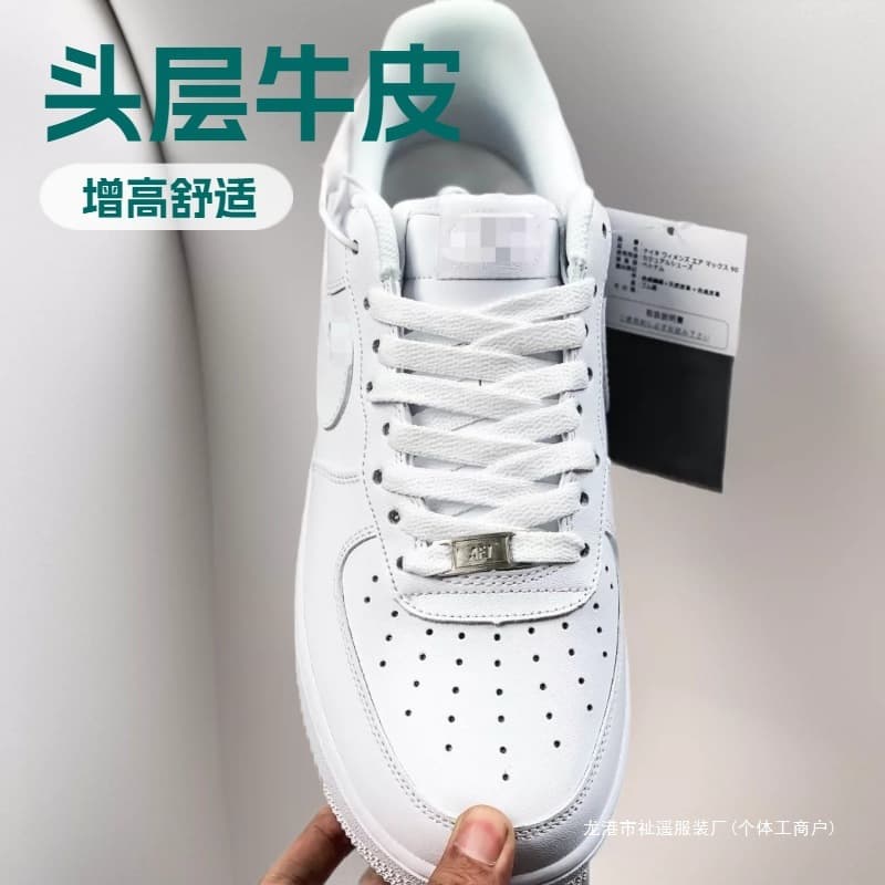 Putian Men's Shoes New Air Force 1 Cross-Border AF1 Unisex White Shoes White Black Black-White Black Four Hooks