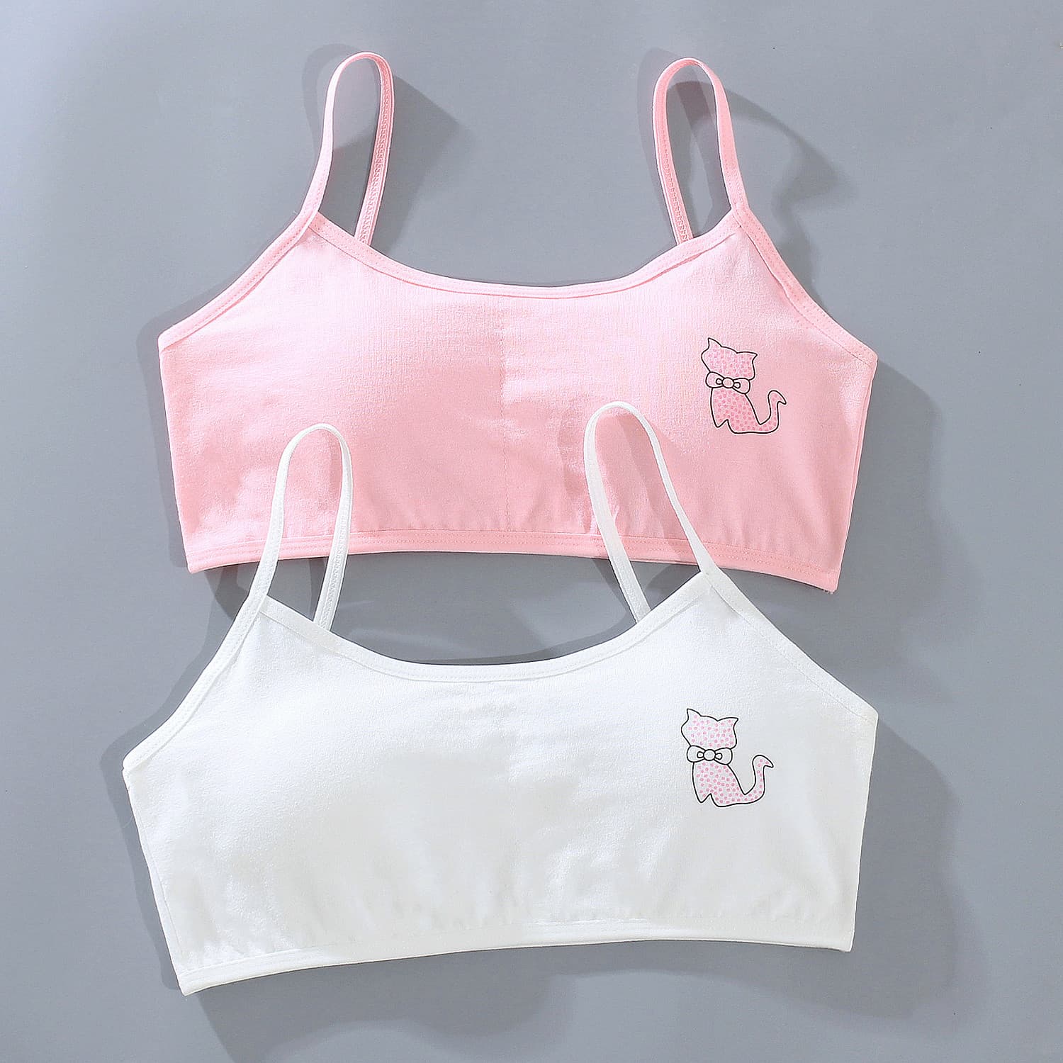 Cotton camisole bras for 8-12 year olds summer wear