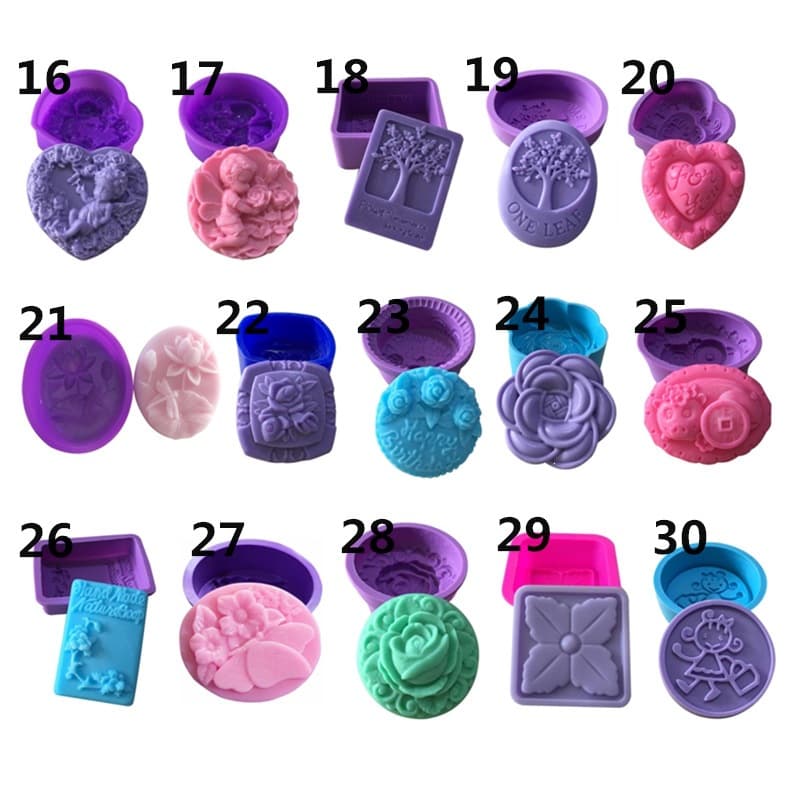Single Hole Handmade Soap Mold Korean Small Soap Mold Squeeze Play Gypsum Doll Breast Milk Soap Mold Fangyuan Ai Drop Shipping