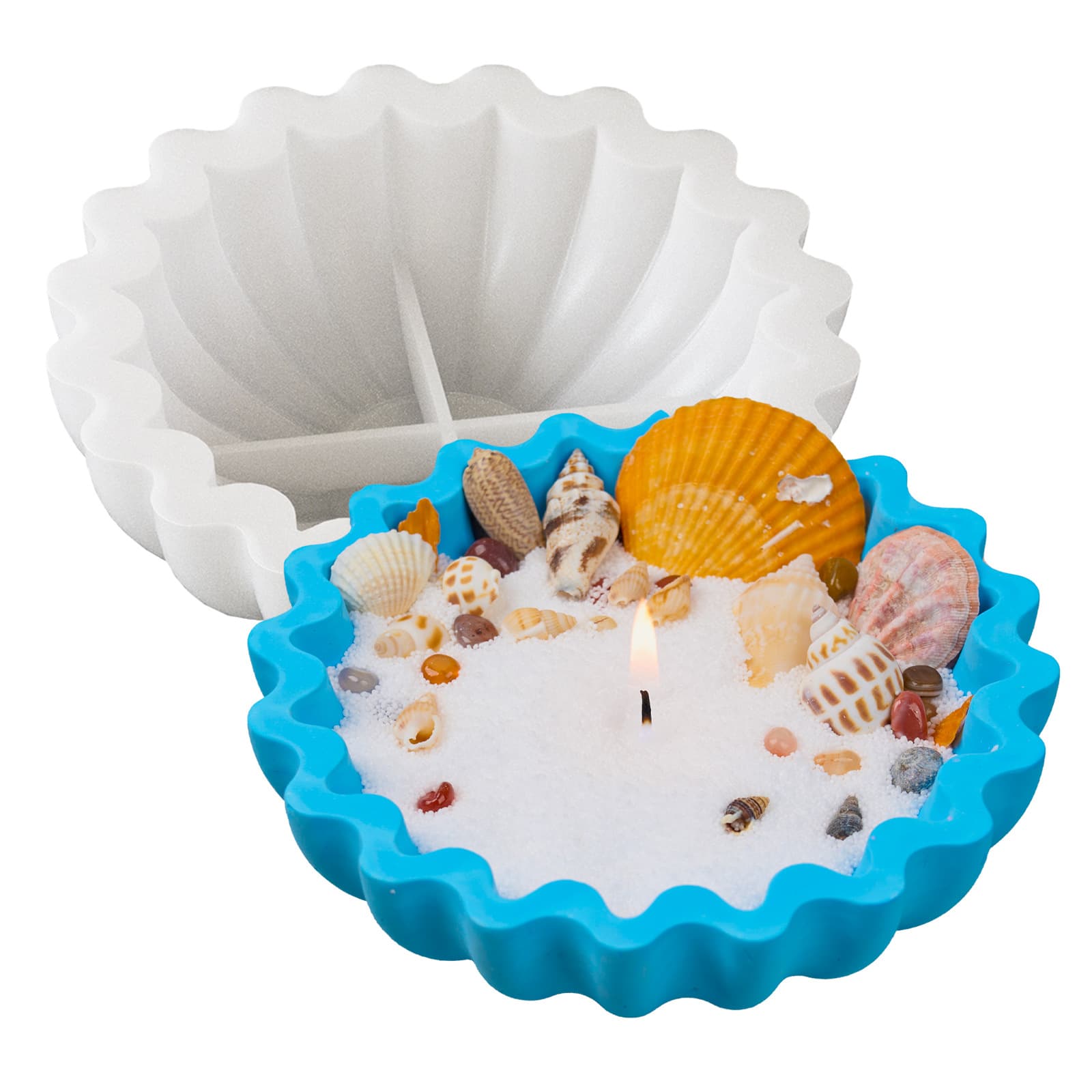 Origami storage tray silicone mold European plaster fruit tray made of glue resin Dish plate cake mold