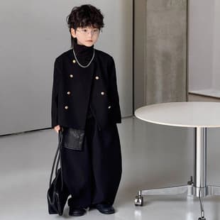 Children's Suit Set 2026 Spring Autumn Little Chanel Style Casual Blazer Flower Boy Tuxedo Boys Performance Costume
