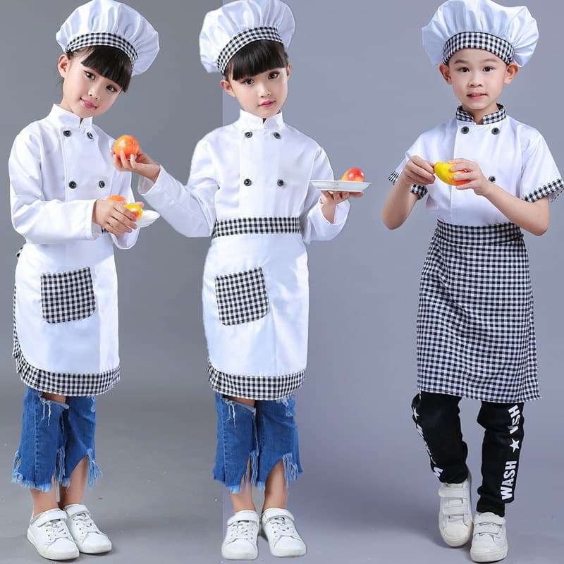 Children's Chef Costume for Kids, Kids Chef Outfit for Role Play, COS Chef Costume
