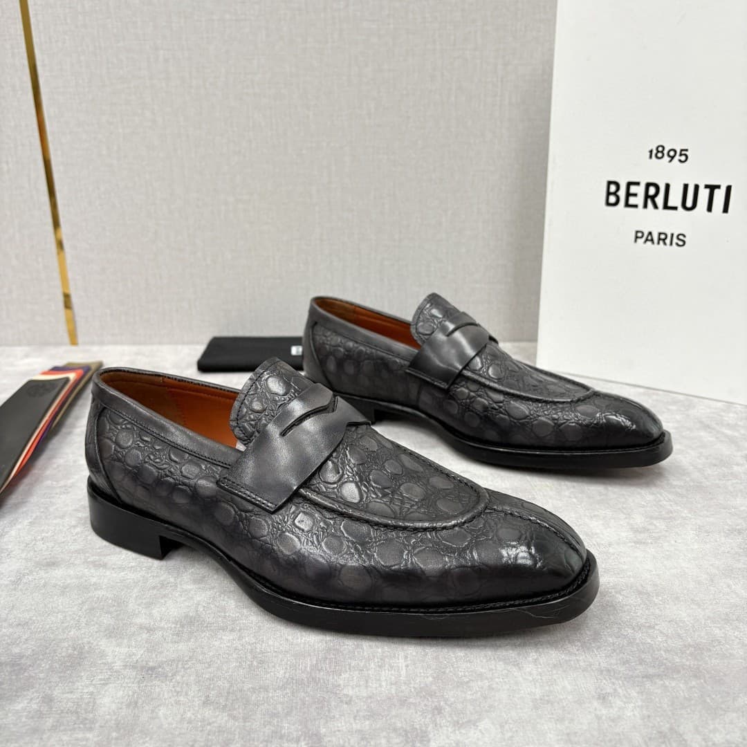 New Leather Oxford Shoes Men's Genuine Leather Loafers Business Casual British Formal Slip-On