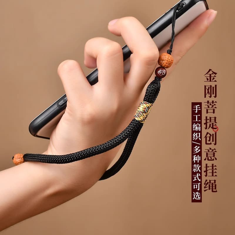 Wholesale National Trend Style Vajra Bodhi Phone Chain Pendant Anti-Loss Anti-Drop Wrist Strap Multifunctional Necklace Lanyard Neck Strap
