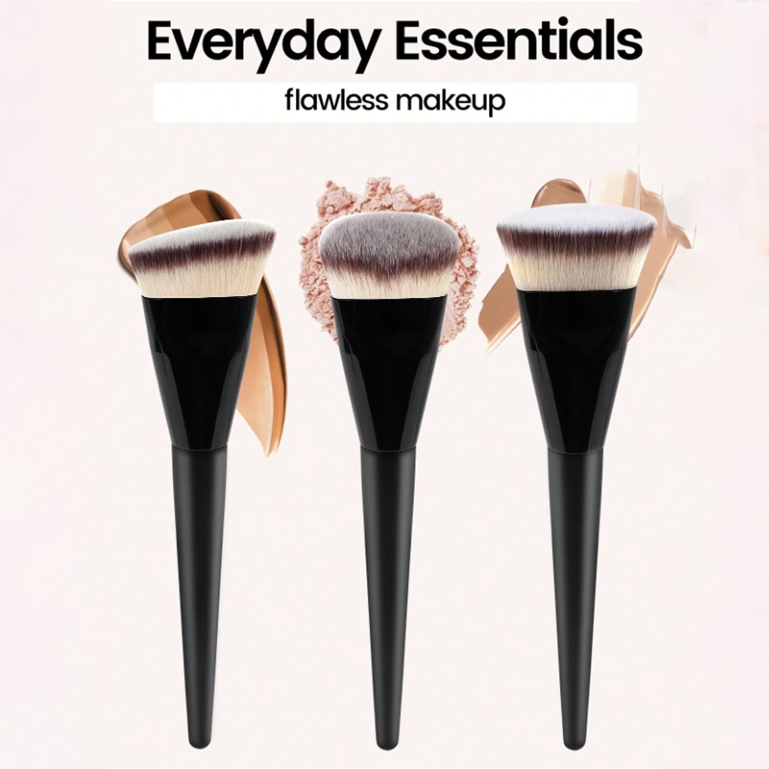 Foundation Brush Flat Top Foundation Brush Flat Angled Foundation Brush Round Top Foundation Brush Makeup Brush Makeup Tool