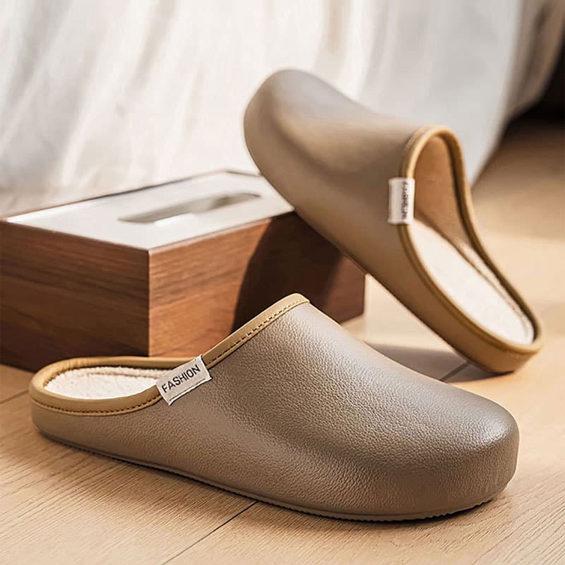 Cross-Border Home Cotton Slippers with a High-End Feel, Warm Soft-Soled Personalized Outdoor Birkenstock-Style Shoes, 2026 Winter New Korean Version Cotton Slippers