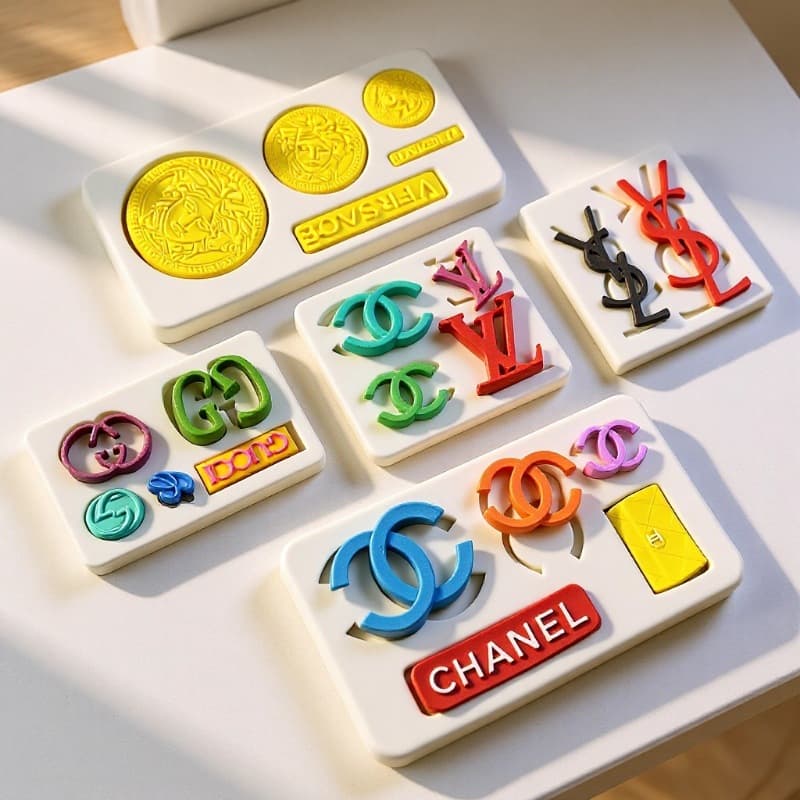 Bag Brand Loog Silicone Mold DIY Cake Chocolate Decoration Resin Accessories Fondant Mold