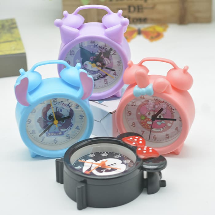 10-Yuan Store Student Desk Supply Korean Style Cute Pet Cartoon Colorful Bear Ringing Alarm Clock Wholesale Company Gifts